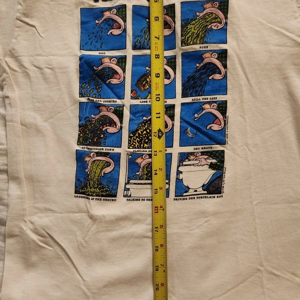 Vtg 80s Vomit Glossary, Peter Bagge Comic Artist Shirt - Picture 5 of 5